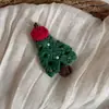 Pinzas para el pelo de Navidad de otoño e invierno, pasadores de lana tejida, pinzas para el pelo lindas, pinzas BB de alta gama para patillas laterales, accesorios para el pelo