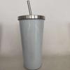 Copo de café criativo portátil simples com ventosa de aço inoxidável Copo de carro casual em estoque Copo de presente atacado