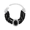 B1993 Chanel Elegante Rico Elegante Pulsera Perla de Imitación Pedrería Resina con Cuentas Estilo Frío Pulsera