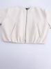 Outono 2024 Novo Estilo Europeu e Americano Lazy Casual Soft Zipper Hem Jaqueta Jaqueta All-match da moda