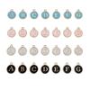 Accesorios de Joyería DIY Aleación de Goteo de Aceite de Doble Cara Redondo 26 26 Letra Inglesa Pulsera Collar Colgante X20