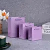 Bolsa de mano para cosméticos de alta gama bolsa para tienda de ropa color vino tinto champán bolsa de regalo bolsa de papel para joyería venta al por mayor