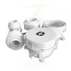 Procesador de agua de drenaje de capa uniforme 110PVC, de desplazamiento directo empotrado, manguito excéntrico ajustable, tesoro a prueba de fugas