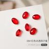Gelo de alta qualidade através de ovos de pombo joias de diamante de unha através de cor super flash fundo pontiagudo em forma de cristal oval pilha de pregos acessórios de diamante