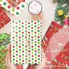 Wx-Monstro Peludo Verde Tema de Natal Papel Perolado 17g Papel de Embrulho à Prova de Umidade para Doces de Presente Papel de Cópia Desenho Animado