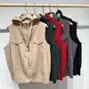 Design Miyake senso de plissado colete feminino outono peça externa toque de alta qualidade com capuz cordão sem mangas zíper colete top para sobreposição