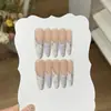 Um Design de Nail Art Apresentando um Estilo [Menina Pintura a Óleo], Estilo Creme Fresco de Verão, Design Xadrez Floral Roxo Taro Pintado à Mão