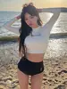 Atacado Maiô Feminino Estilo Coreano Dongdaemun Dividido Manga Longa Respirável Proteção Solar Emagrecedor Slim Maiô Deusa De Férias Na Praia