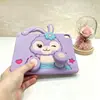 Adecuado para funda de tableta iPad 11, Funda de tableta de conejo de dos patas de dibujos animados, iPad mini 8 Air Pro Tableta