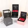 Colar Anel Pingente Armazenamento Caixa de Presente Flor de Sabão Caixa Gaveta Dia dos Namorados Caixa de Joias Rosa Venda por Atacado em Estoque