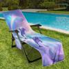 Funda para silla de playa transfronteriza bolsa para silla de playa de microfibra impresión digital 3D serie delfín