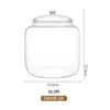 Tanque de almacenamiento cilíndrico para cáscara de mandarina grado alimenticio PC gran capacidad transparente tanque de almacenamiento de té pegamento para flores pegamento para peces tanque sellado de almacenamiento