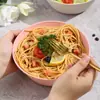 Amazon Transfronterizo Japonés Simple Bol para Ramen Bol de Plástico Anticaída Grande Hogareño Fideos Instantáneos Olla Caliente Picante Sopa de Fideos de Caracol