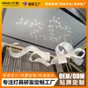 Lustre de fita em formato de arte para recepção de hotel, luminárias de engenharia irregulares de cristal não padronizadas para salão de festas de mansão grandiosa
