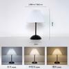 Luminária de Mesa Retrô Escandinava Lâmpada de Mesa Noturna de Metal Americana para Dormitório Quarto Cama Luminária de Cabeceira Abajur Plissado Atmosfera