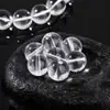 Cuentas de cristal blanco de mineral crudo 10A cuerpo ultralimpio 6-16 mm cuentas sueltas de alta calidad cadena larga accesorios para joyería DIY