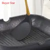 Conjunto de Utensílios de Cozinha de Silicone em Aço Inoxidável de Sete Peças, Resistência a Alta Pressão, Não Deformável, Ferramentas de Cozinha Coloridas Revestidas de Titânio, Colher e Espátula para Cozinhar