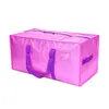 Suministro exclusivo transfronterizo de bolsas de almacenamiento grandes, gruesas, rosas, portátiles con cremallera para mudanzas y camping, adecuadas para empacar dormitorios, al por mayor