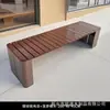 Cadeiras de Parque, Metal Anti-Corrosão para Exterior Assentos de Madeira Maciça, Cadeiras de Lazer para Paisagismo de Praças em Áreas Cênicas Externas, Venda Direta