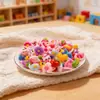 Anillo coreano de dibujos animados para niños, anillo de resina ajustable, pulsera, regalo para niños de jardín de infantes, venta al por mayor de fábrica