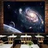 Fondo de tela de cielo estrellado lunar tela colgante ins lienzo para habitación tapiz de sala de estar pared de fondo de mesita de noche tela para pared de dormitorio de celebridad de internet