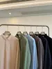 Armário 400+! Algodão Sorona! Camisa polo masculina de outono, respirável, que absorve a umidade, de manga comprida e corte solto