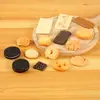 Modelo de Galleta Sándwich Artificial Oreo de PVC Llavero Colgante Creativo para Mochila Escolar Accesorios de Galleta Falsa