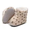 Zapatos de Bebé para Otoño e Invierno, Zapatos con Estampado de Oso, Zapatos de Velcro, Zapatos Gruesos y Cálidos, Suelas Suaves y Suelas Duras, Envío Directo