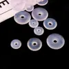 Colgante de Ágata Blanca de la Paz con Agujero para Pulsera, Collar y Accesorios de Joyería Hechos a Mano DIY, Colgante de Ágata al por Mayor