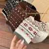Calcetines de Punto Fair Isle Étnicos Retro Japoneses de Doble Aguja a Media Pantorrilla para Mujer, Calcetines de Lana Engrosados para Mujer, Novedad Otoño e Invierno