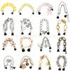 Zuecos de Venta Caliente Transfronterizos Accesorios Cadena Metálica de Perlas Hebilla de Zapato de Pedrería Lista para Usar Zapatos de Jardín Decoración de Combinación DIY