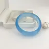 Pulseira Olho de Gato de Alta Qualidade para Mulheres com Furo Azul Gelo Azul Pulseira Estilo Livro Vermelho Vidro Degradê Joia de Mão Atacado