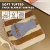 Almofada de Assento de Veludo Nórdico Pad para Cadeira de Inverno Decoração de Sofá de Casa Pad Antiderrapante Cashmere Sintético Almofada de Cadeira Tapete Peludo Tapete de Chão