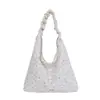 Bolsa de Mão com Estampa Floral Feminina 2026 Nova Outono Popular Leve para o Trabalho Bolsa Tote Grande Capacidade para Escola Trabalho Bolsa de Ombro Único