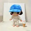 Solo Ropa de Muñeca Serie Momentos Pequeños de Nyota Ropa para Muñeca de 15cm Lindo Mono y Gorro de Color Macarrón