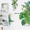 Planta tropical nórdica Monstera, idílica, fresca y verde, decoración del hogar, pegatinas autoadhesivas de pared MG9039