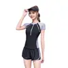 Traje de Baño para Mujer 2026 Nuevo Estilo Deportivo Estudiantil Dividido de Dos Piezas Tallas Grandes Adelgazante para Chicas Ligeramente con Sobrepeso Clase de Natación Traje de Baño para Aguas Termales
