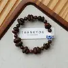 Pulsera de Grano de Café de Cerámica Jingdezhen, Refrescante y que no se decolora, Joyería de Alta Gama para Mujer, Accesorio Versátil de Nuevo Estilo Chino, Mayoreo