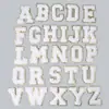 Patches Bordados Atacado com Letras Inglesas Bordadas com Borda Dourada, Acessórios para Roupas, Bordado Apliqué, Patches Bordados de Chenille