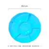 Plato desechable de plástico PS para fiesta picnic dim sum plato con compartimentos para fruta 31cm snacks plato de seis compartimentos