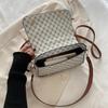 Bolso de Hombro Estampado Vintage 2025 Nueva Llegada Moda Versátil Bolso Cuadrado Pequeño de Axila Casual Distintivo Portátil Bandolera para Mujer