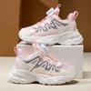Sapatos Infantis, Sapatos de Malha para Meninas, Novo Modelo Verão 2026, Tênis Esportivos Estilo Pai para Crianças, Sapatos de Corrida de Malha Respirável para Meninas Mais Velhas