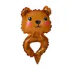 Día del Niño Jardín de Infancia Día del Niño Globo de Muñeca de Dibujos Animados Venta al por Mayor Pulsera de Película de Aluminio de Animales Lindos Puesto Accesorios de Cumpleaños
