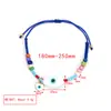 Accesorios nuevos transfronterizos cuentas de arroz rojas cuerda negra pulsera de ojo Ojo del Diablo Vidrio ajustable una pieza entrega