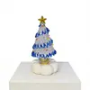 10.5cm Base Giratoria de Cerámica Jingdezhen Adorno de Árbol de Navidad Manualidades de Vidrio Cerámicas Navideñas