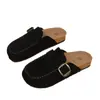 Sapatos Birkenstock de Solado Grosso para Comércio Exterior Transfronteiriço para Mulheres 2026 Primavera Novos Mocassins Birkenstock Slip-On Retro para Uso Externo Meio Chinelos