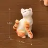 Simulação Realista Gatinho Fofo Miniatura Decoração de Mesa Pequenos Enfeites Modelo de Animal Micro Paisagem Suculenta Acessórios para Bonsai