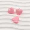 Accesorios para joyería DIY corazón de color acrílico agujero para colgar cuentas cuentas sueltas colgante material con cuentas
