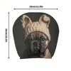 Funda de Reposacabezas para Coche con Estampado de Calavera Negra de Comercio Exterior Transfronterizo, Estilo Elástico Universal, Funda de Reposacabezas para Coche Original y Divertida