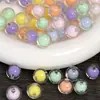 Cuentas de Color Caramelo Acrílicas Cuentas Medias Cuentas Sueltas Cuentas Redondas DIY Colgante con Cuentas Cadena para Teléfono Móvil Pulsera Collar Material Accesorios